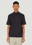 Mock Neck T-Shirt in Black