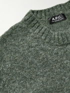 A.P.C. - Lucas Brushed Knitted Sweater - Gray