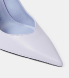 The Attico Cheope 105 leather slingback pumps