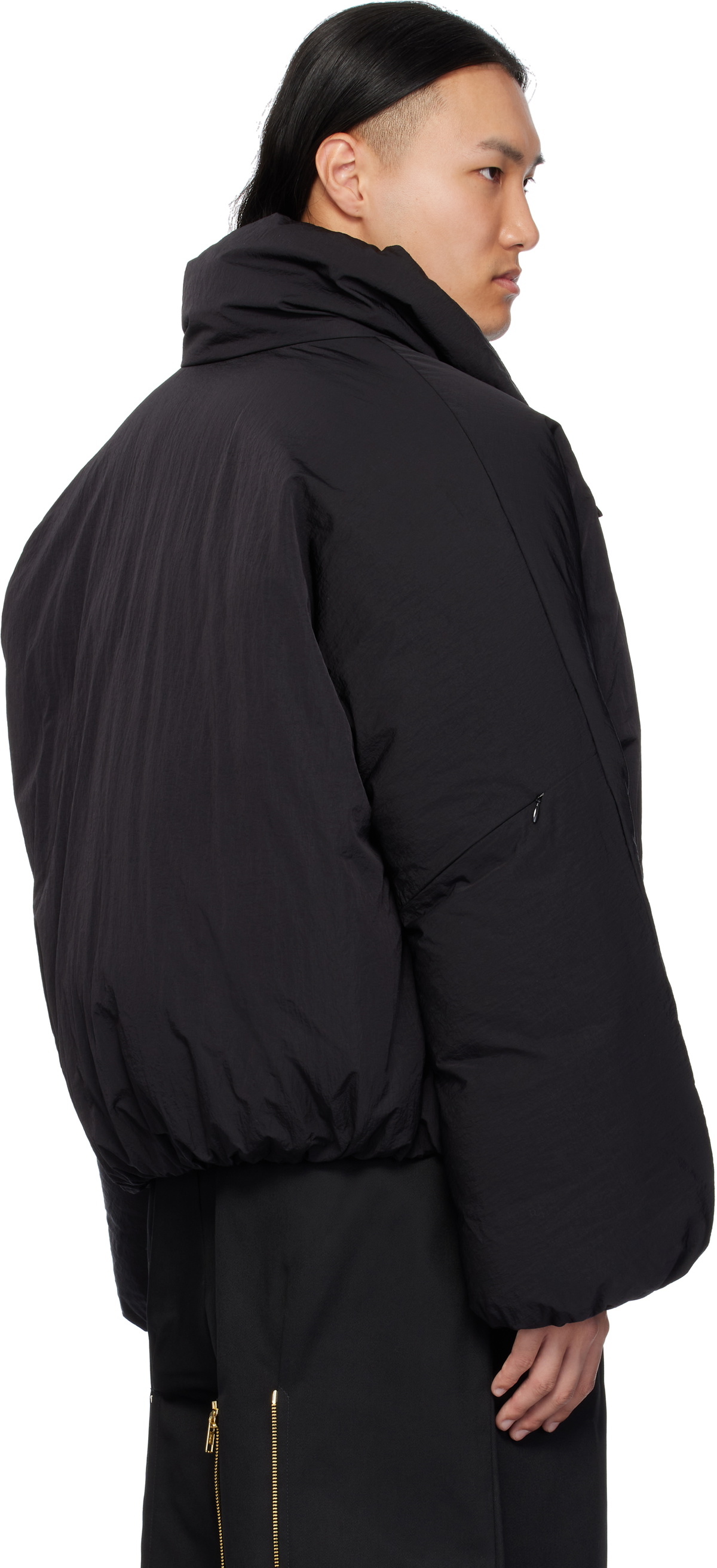 FUNTTO GANRYUブラックナイロンジャケット サイズ1 TIME SALE] FUMITO GANRYU フミトガンリュウ ワッシャーナイロン