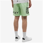 Givenchy Men's 4G Long Logo Swim Short in Mint Green