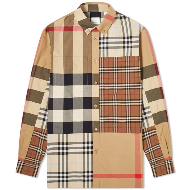 Photo: Burberry Terence Patchwork Check Shirt