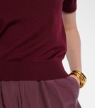 Saint Laurent Wool, cashmere, and silk sweater