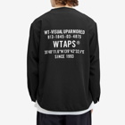 WTAPS Men's 06 Flannel Long Sleeve Baseball Shirt in Black