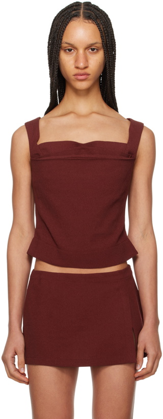 Photo: Miaou Burgundy Imogene Tank Top