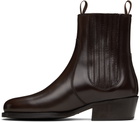 LEMAIRE Brown Vegetable-Tanned Chelsea Boots