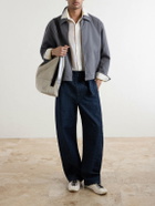 FRAME - Cotton-Blend Trucker Jacket - Gray