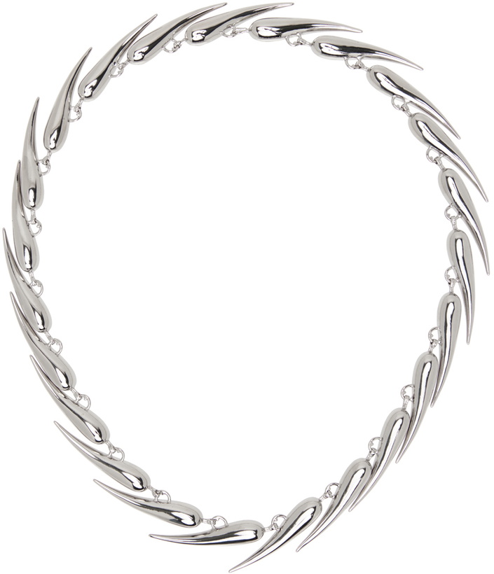 Photo: Mugler Silver Spike Necklace