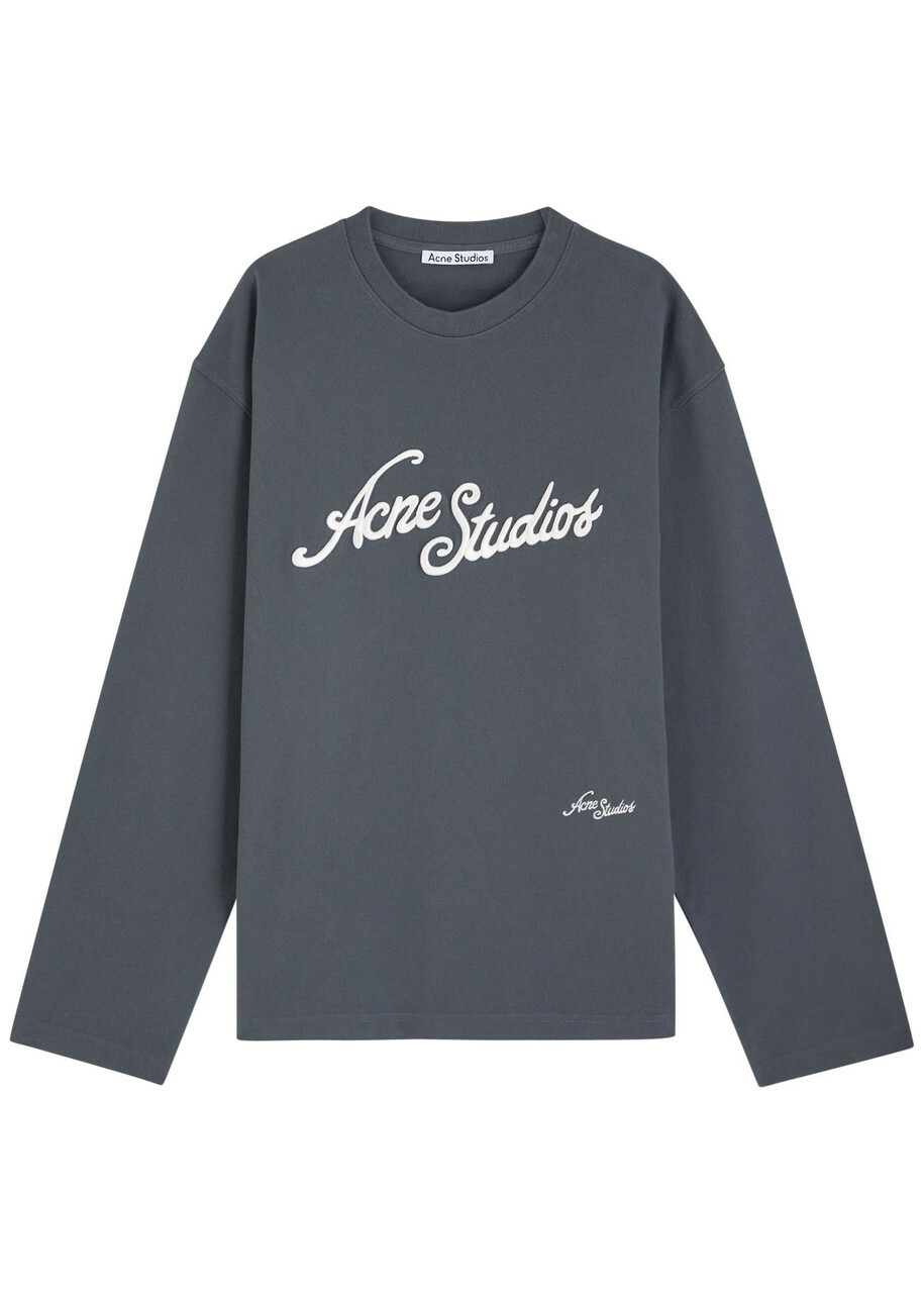 Acne Studios Men's Edden 1996 Logo Long Sleeve T-Shirt in Acne Studios Men's Edden 1996 Logo Long Sleeve T-Shirt in