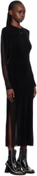 lesugiatelier Black Ribbon Maxi Dress
