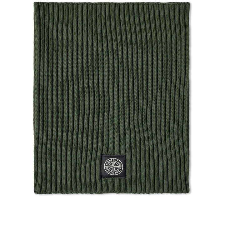 Photo: Stone Island Men's Patch Neck Warmer in Olive