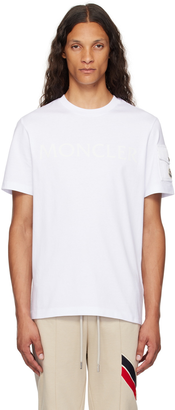 Moncler White Pocket T-Shirt Moncler