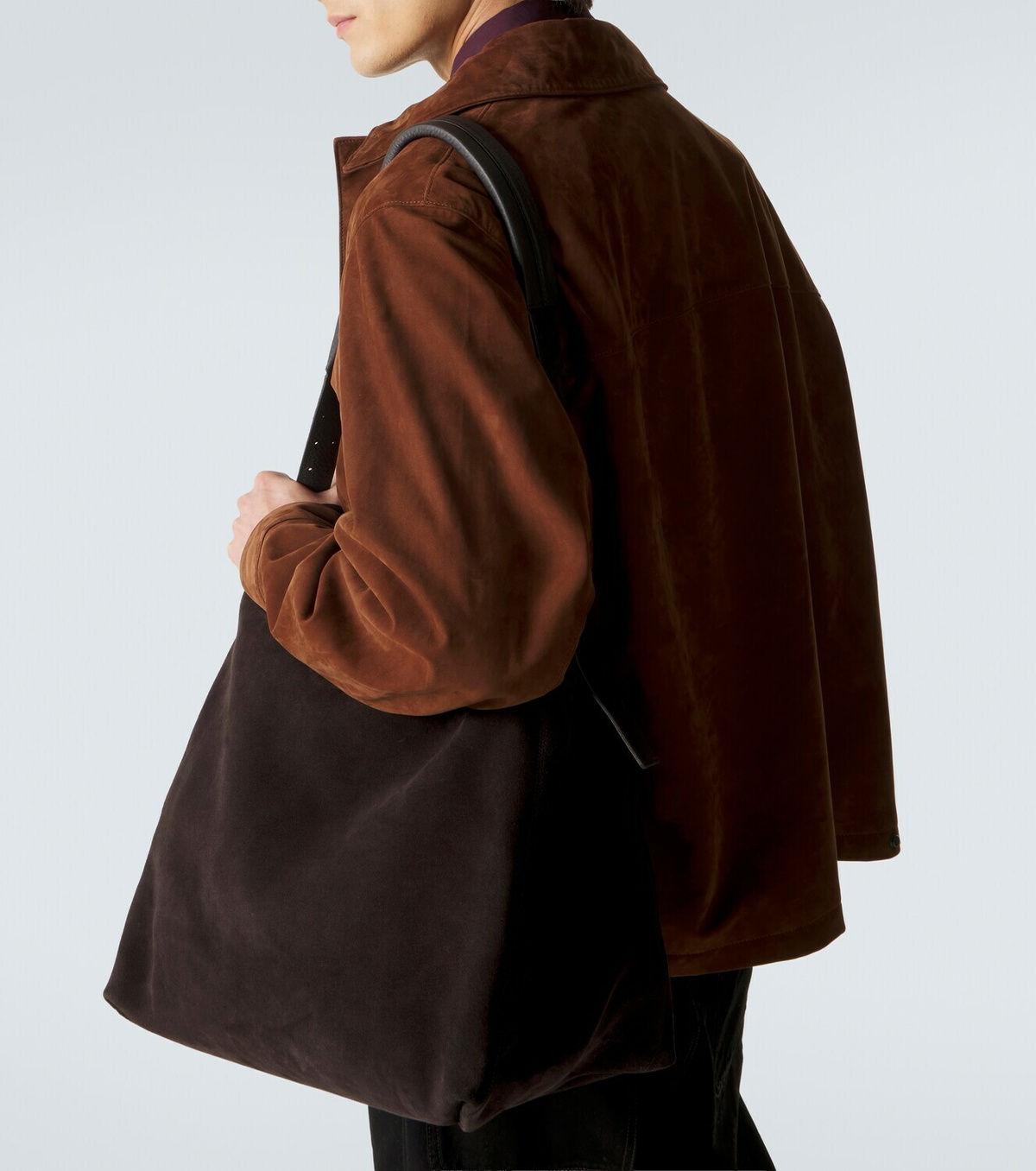 Lemaire Belted suede shoulder bag