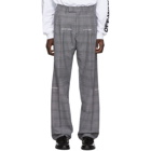 Off-White Grey Check Classic Trousers