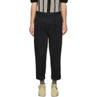 Beams Plus Black Pleated Trousers