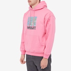 PACCBET Men's Painting Logo Popover Hoody in Pink