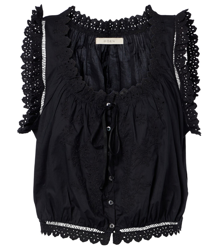 Photo: Dôen Traveler embroidered cotton top