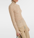 Acne Studios Kemen ribbed-knit linen-blend top