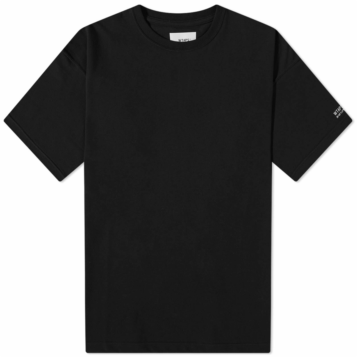 WTAPS Men's 20 Sleeve Logo T-Shirt in Black WTAPS