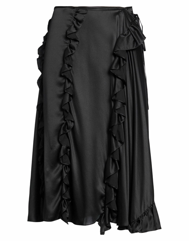 Photo: Cecilie Bahnsen Womens Midi skirt in Black