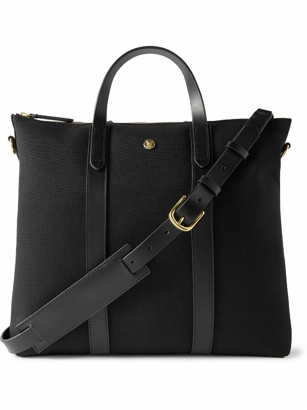 Photo: Mismo - M/S Mate Leather-Trimmed Canvas Tote Bag