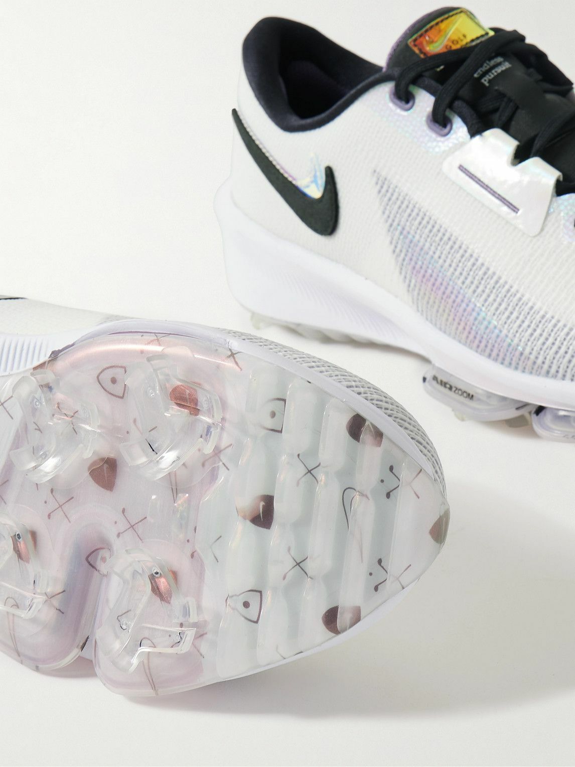 Nike Golf - Air Zoom Infinity Tour NRG Rubber and Flyweave Golf Sneakers - White