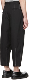 Comme des Garçons Homme Black Contrast Trousers