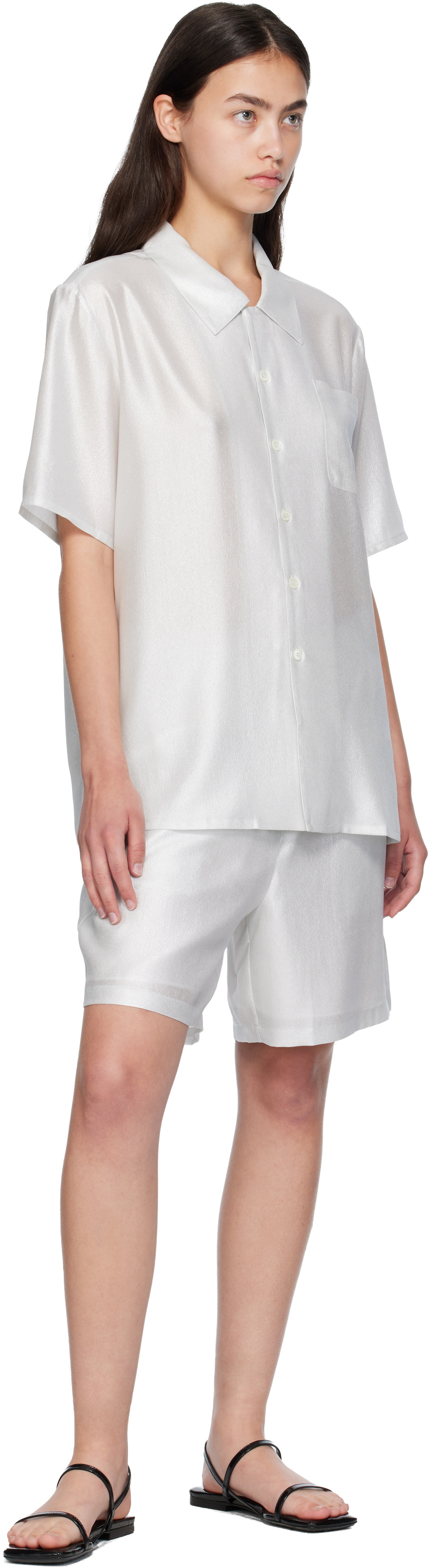 Silk Laundry Silver Boxer Shorts