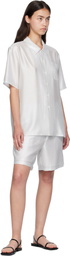 Silk Laundry Silver Boxer Shorts