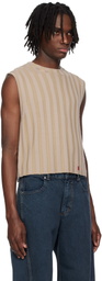 Eckhaus Latta Beige Keyboard Vest