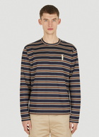 Striped Long Sleeve T-Shirt in Navy