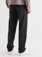 Theory - Baxter Stretch-Cotton Twill Trousers - Black