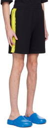 Moschino Black Paint Shorts