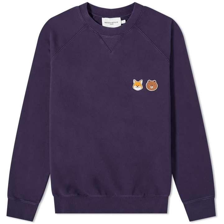 Photo: Maison Kitsune x Line Friends Kitsune Small Patch Crew Sweat