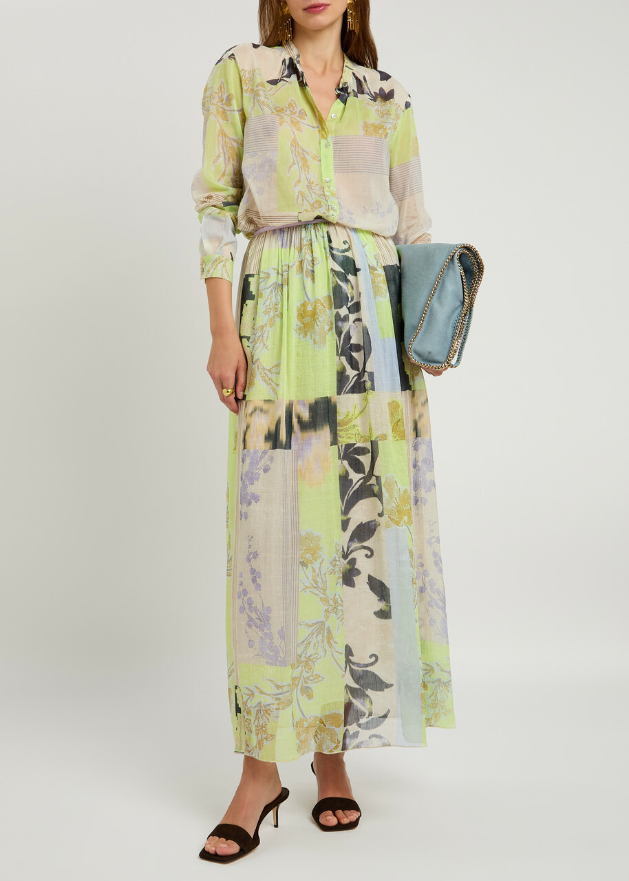 Forte_forte Garden Print Chiffon Blouse Multicoloured
