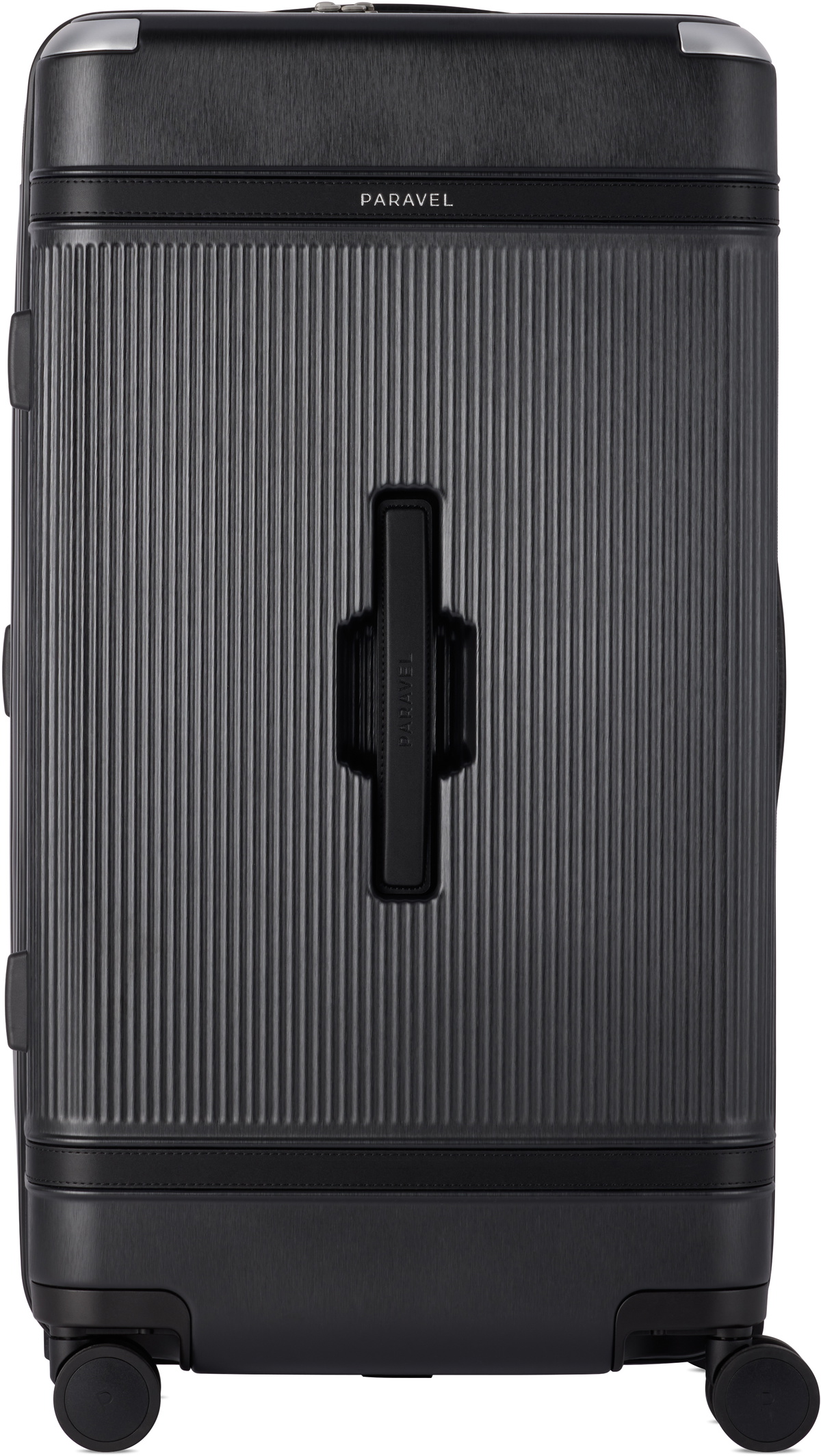 Paravel Black Aviator Trunk Suitcase