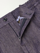 Rubinacci - Straight-Leg Linen Trousers - Blue