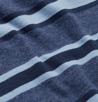 Albam - Striped Cotton-Jersey T-Shirt - Men - Navy