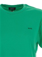 A.p.c. Flocked Logo T Shirt