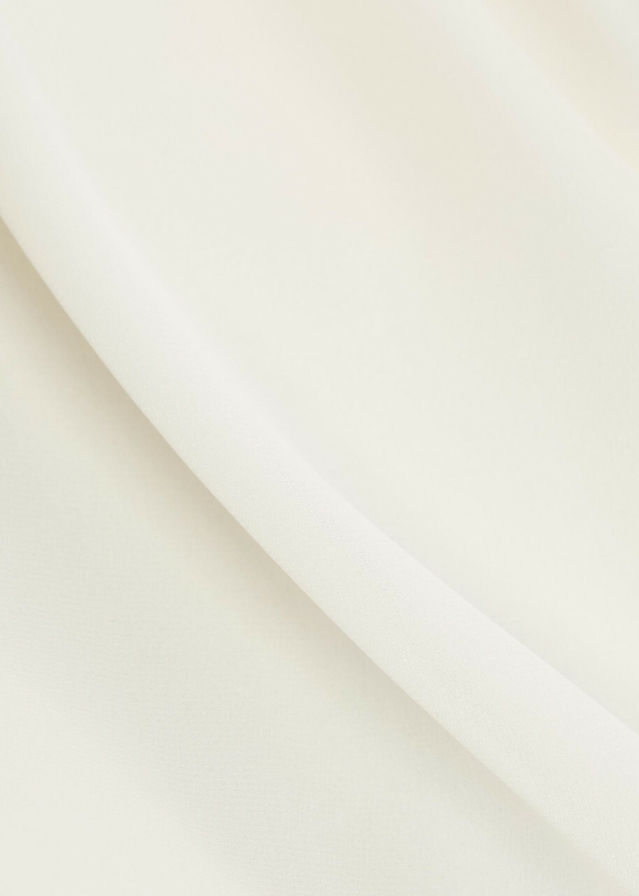 Vince Gathered Stretch-silk Blouse Off White