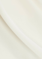 Vince Gathered Stretch-silk Blouse Off White