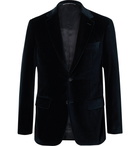 Canali - Navy Slim-Fit Cotton-Velvet Blazer - Navy