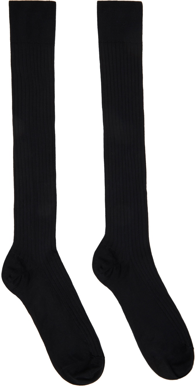 Wolford Black Knee-High Socks