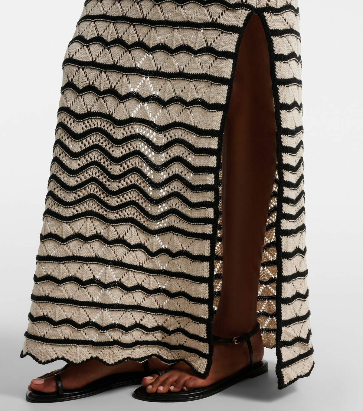 Bananhot Rey crochet cotton-blend maxi dress