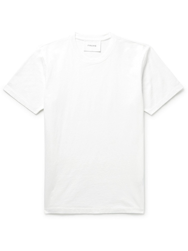 Photo: FRAME - Cotton-Jersey T-Shirt - White