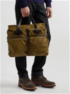 Filson - 24-Hour Leather-Trimmed Coated-Canvas Briefcase