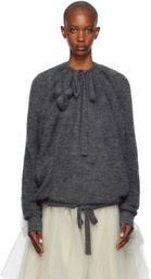 Molly Goddard Gray Aggie Sweater