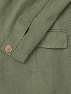 Folk - Lunar Linen and Cotton-Blend Suit Jacket - Green