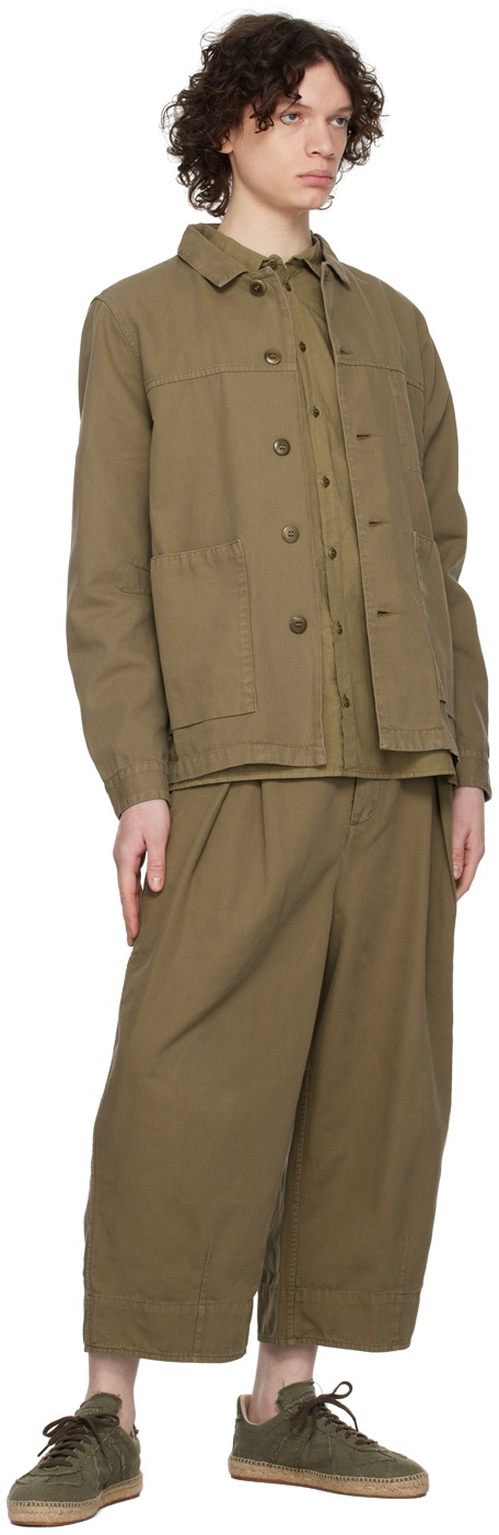 Toogood Khaki 'The Draughtsman' Shirt Toogood