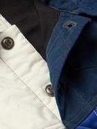 Greg Lauren - Scrap Racer Logo-Appliquéd Patchwork Nomex® Jacket - Blue